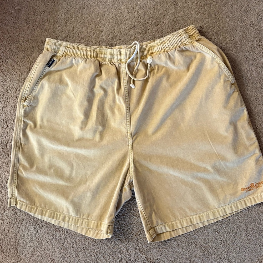 Crazy Shirts Beer Dyed Tan Pull Up Shorts size XXL Men